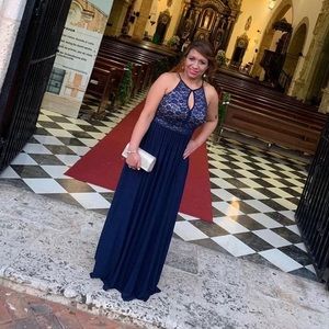 MORGAN & COMPANY NAVY BLUE DRESS